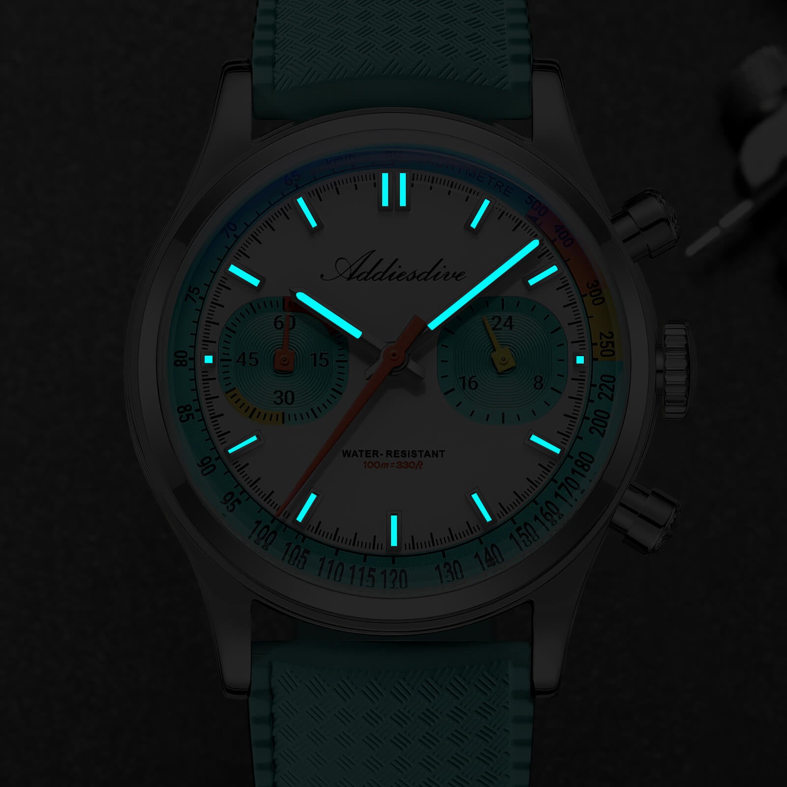 ★Saldi Anniversario★Orologio cronografo ADDIESDIVE VK64 da 38 mm ispirato alle corse AD2529