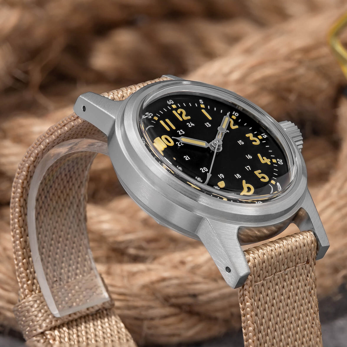 ADDIESDIVE 36mm Orologio Meccanico Vintage AD2076