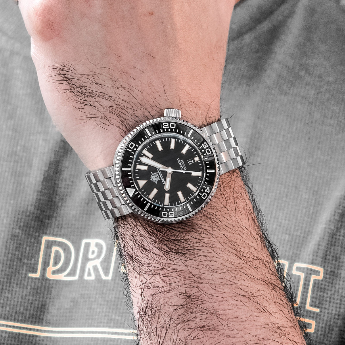 ★Magazzino italiano★Orologio subacqueo professionale ADDIESDIVE 1000m, movimento 8215, 45mm (AD2523)