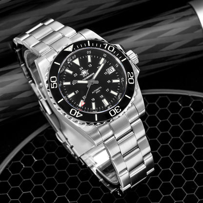 ★Saldi Anniversario★Orologio subacqueo automatico da uomo ADDIESDIVE con vetro zaffiro sintetico AD2504