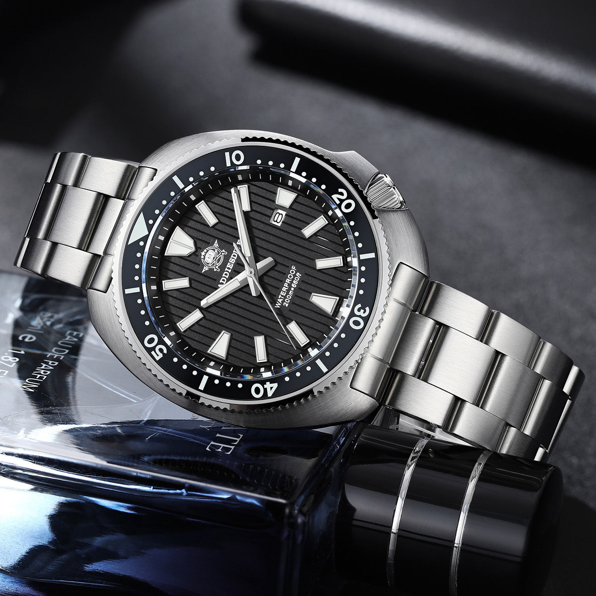★Offerta speciale★ Orologio subacqueo al quarzo da uomo Addiesdive Turtle 41 mm AD2507