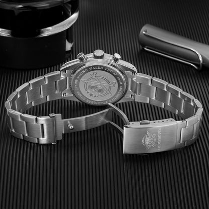 ADDIESDIVE 37mm Orologio Cronografo al Quarzo di Lusso AD2551