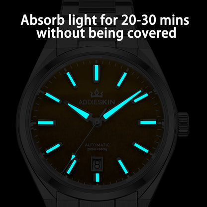 🔥SALDI D'AUTUNNO 🔥 Orologio automatico di lusso AddiesKIN K010 da 40 mm con quadrante in pietra naturale e movimento Miyota 9015