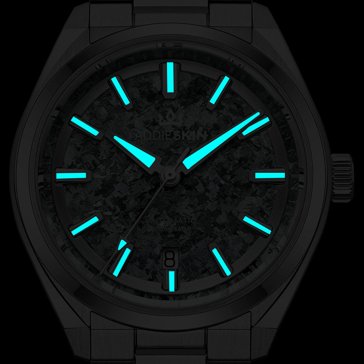 🔥SALDI D'AUTUNNO 🔥AddiesKIN Orologio Automatico di Lusso K006 – 40mm, Quadrante in Titanio Cristallizzato, Movimento Miyota 9015