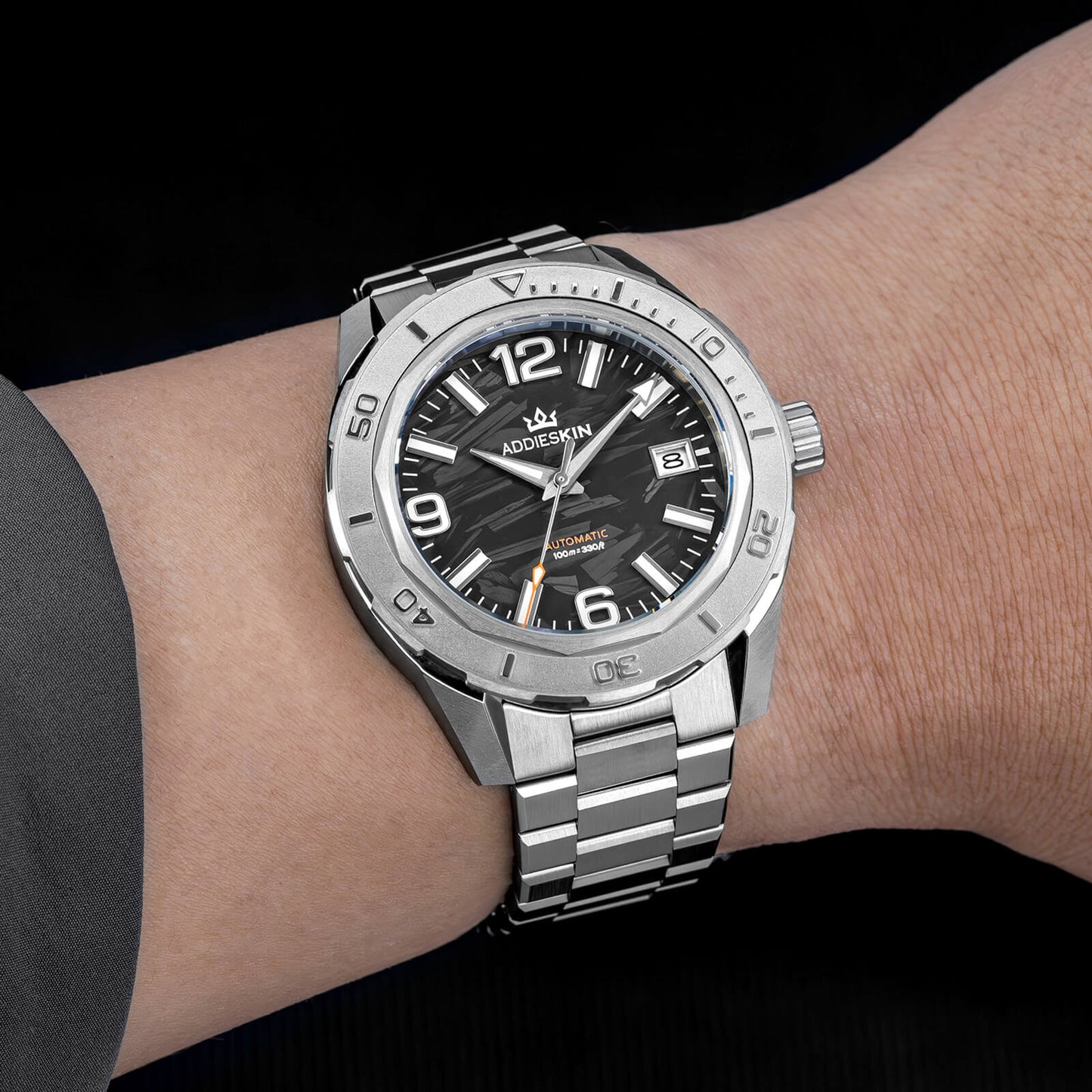 Orologio da uomo automatico AddiesKIN K007 “Carbon Luxe” con movimento 9015