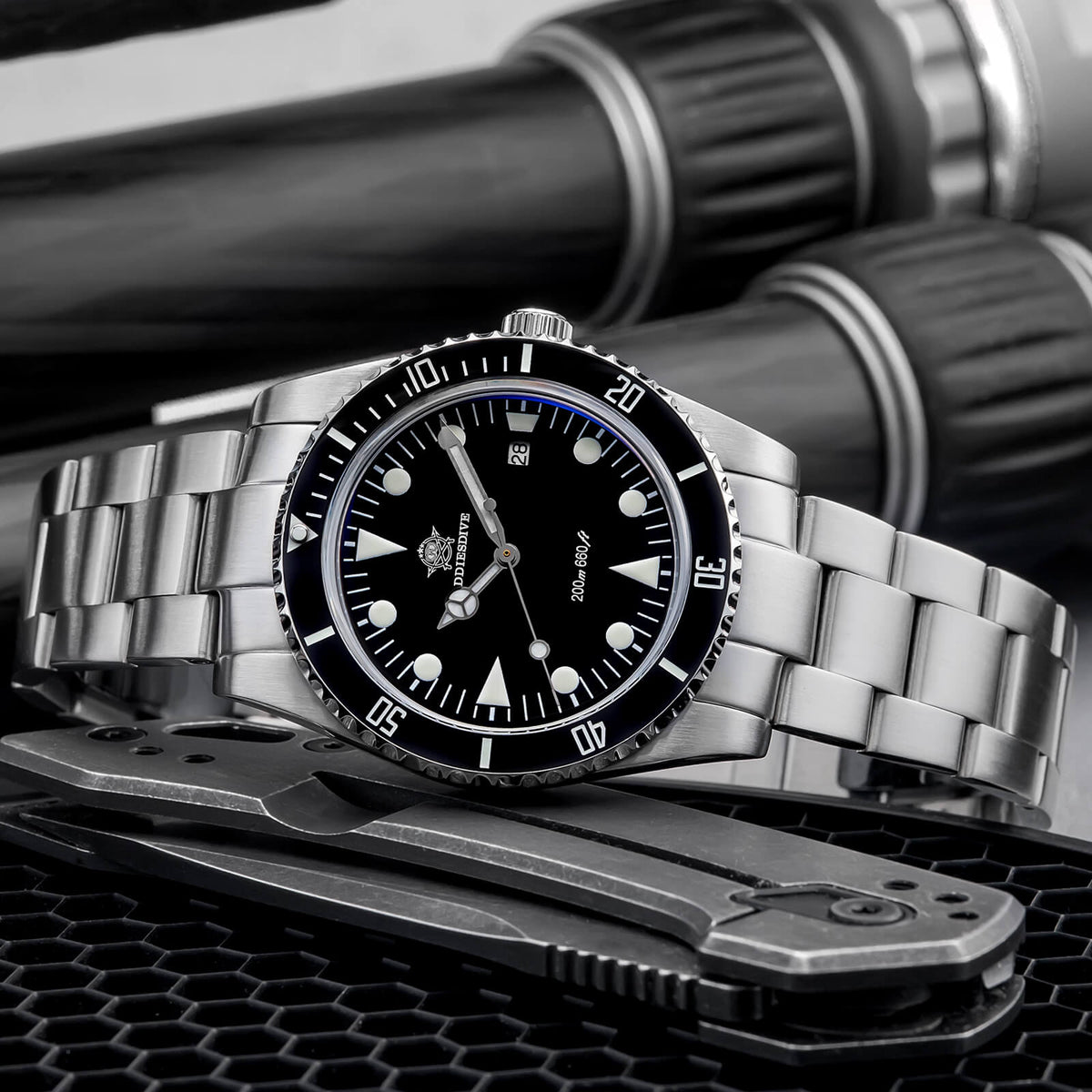 🔥SALDI D'AUTUNNO 🔥 ADDIESDIVE Orologio al Quarzo da 39 mm con Lunetta Girevole Bidirezionale AD2068