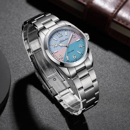 🔥SALDI D'AUTUNNO 🔥 Orologio al quarzo ADDIESDIVE da 36 mm con quadrante a blocchi di colore AD2555 vetro zaffiro