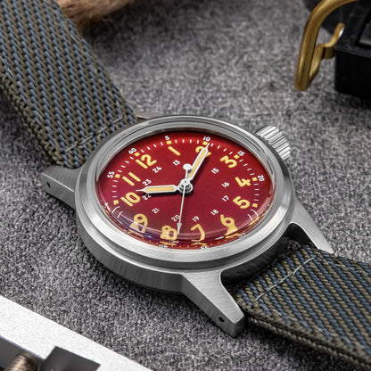 ★Magazzino Italia★ADDIESDIVE Orologio meccanico vintage 36mm AD2076