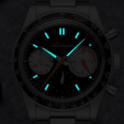 🔥SALDI D'AUTUNNO 🔥 Orologio cronografo al quarzo ADDIESDIVE 37 mm VK63 da corsa AD2539