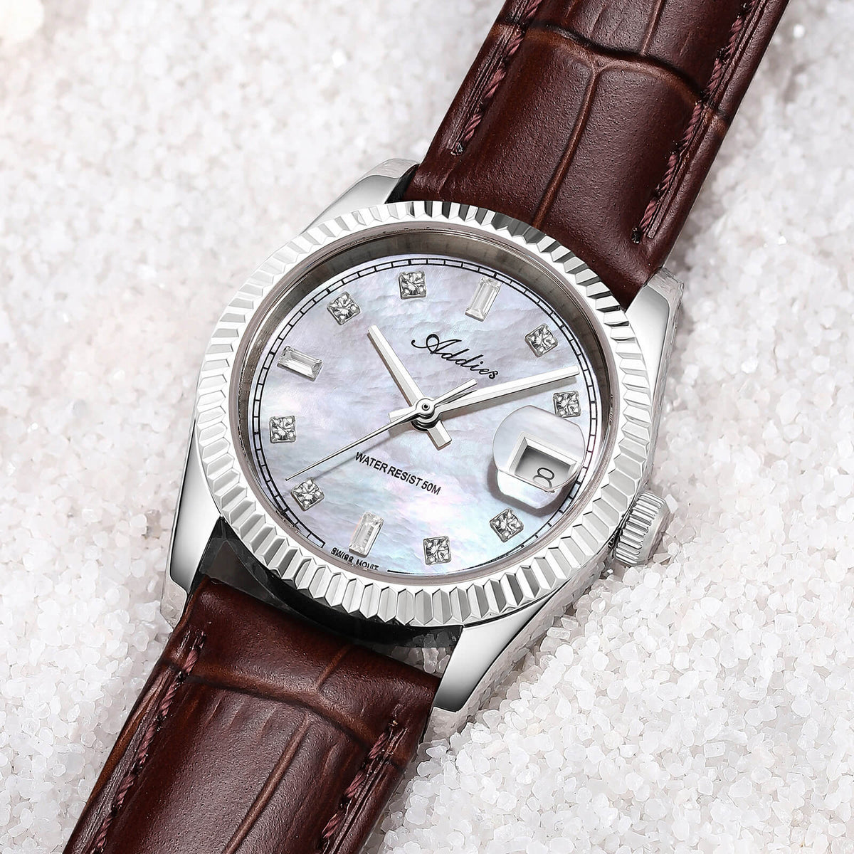 ★Nuovi Arrivi★Orologio da donna Addies da 28 mm con movimento al quarzo di lusso, modello AW25905