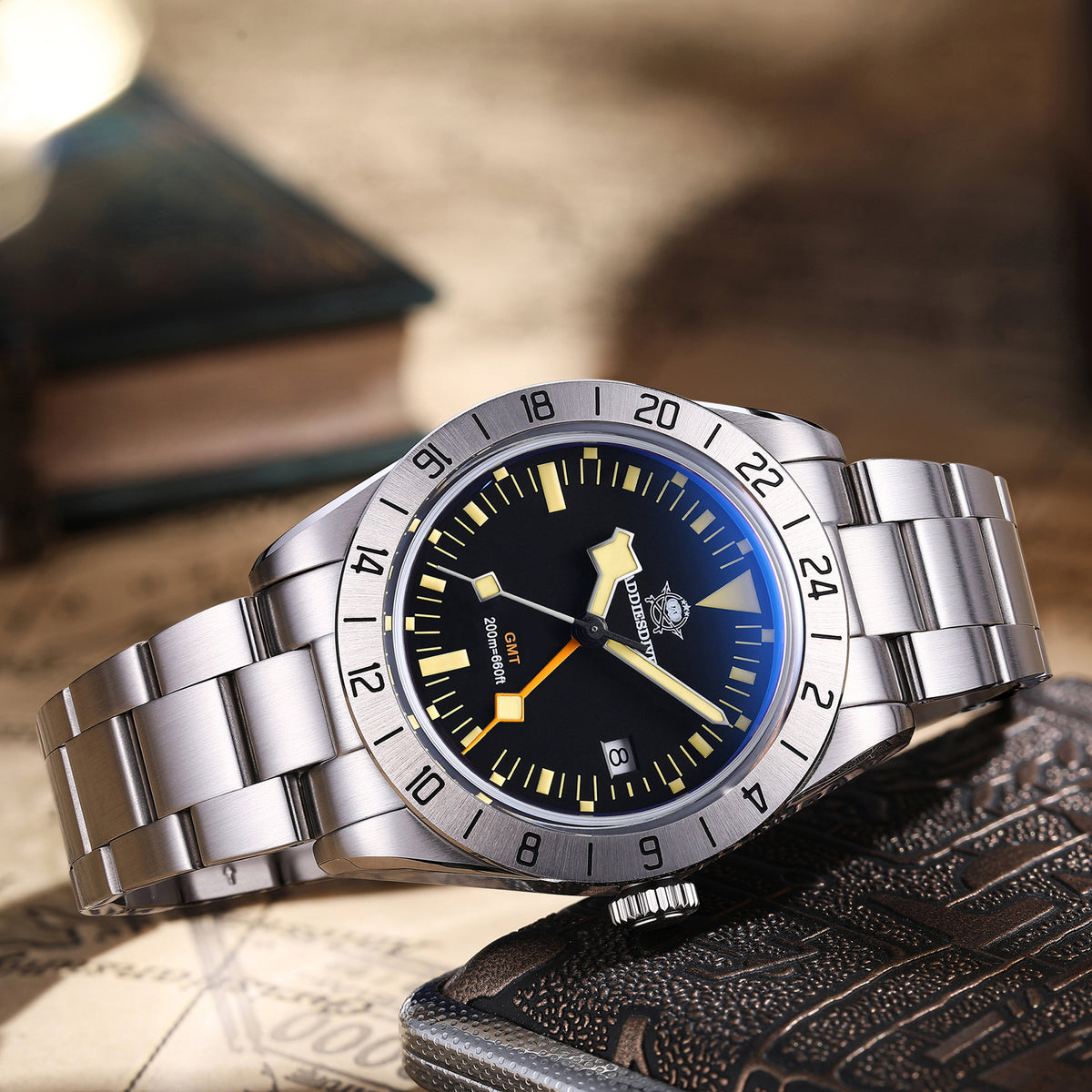 ★Speciale Capodanno★Orologio al quarzo ADDIESDIVE 39mm BB GMT con movimento RONDA515 (AD2035/AD2036)