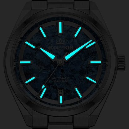 🔥SALDI D'AUTUNNO 🔥AddiesKIN Orologio Automatico di Lusso K006 – 40mm, Quadrante in Titanio Cristallizzato, Movimento Miyota 9015