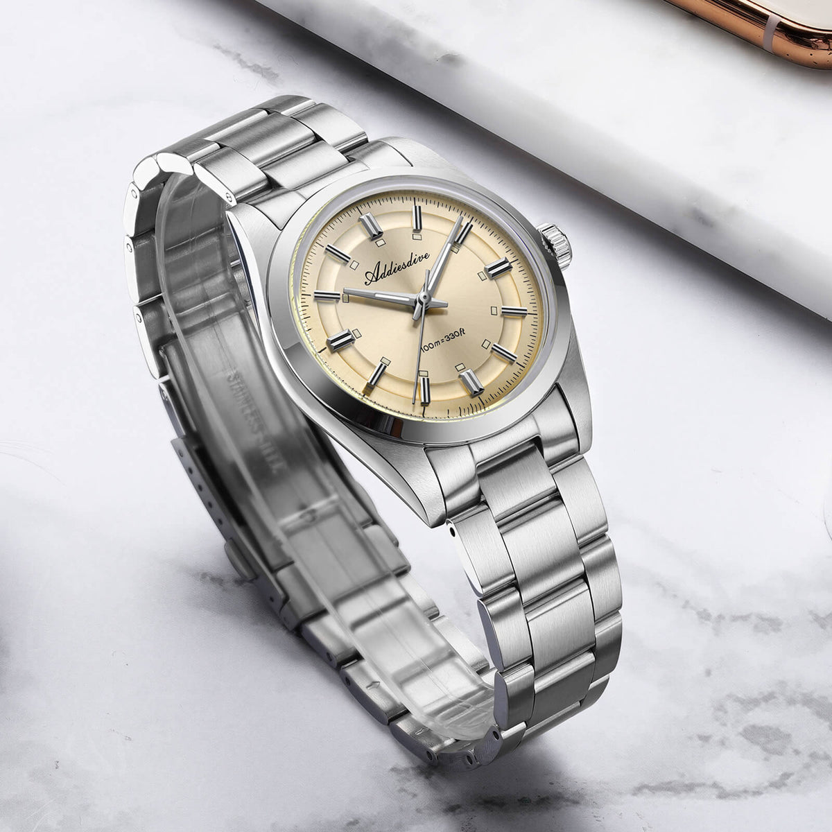 ★Saldi Anniversario★ADDIESDIVE OROLOGIO 36MM VH31 STILE EXPLORER AD2515