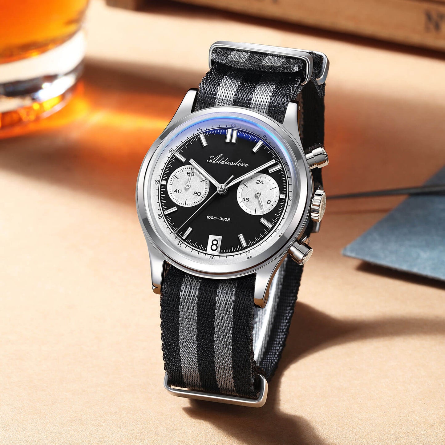 ★Saldi Anniversario★ADDIESDIVE 38mm Orologio cronografo VK64 AD2095
