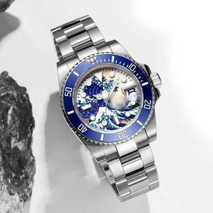 ADDIESDIVE Orologio Subacqueo Great Wave Sub (H3AC-Surf)