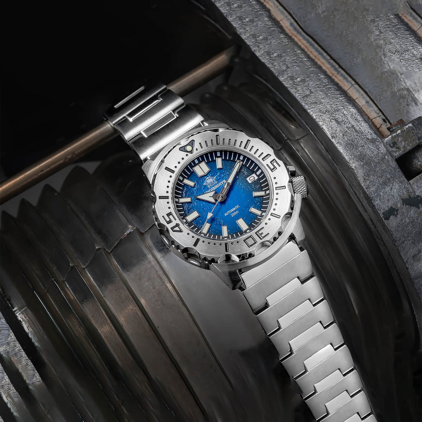 ★Speciali settimanali★ADDIESDIVE Orologio Subacqueo OceanMonster AD2047