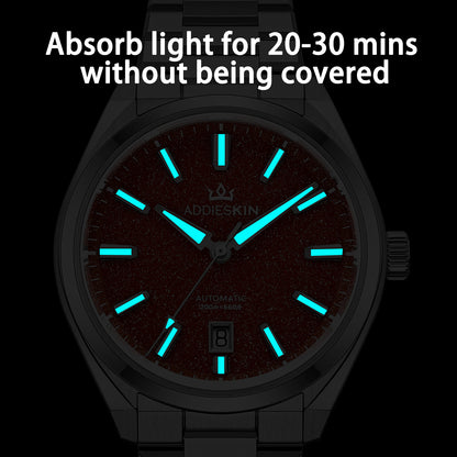 🔥SALDI D'AUTUNNO 🔥 Orologio automatico di lusso AddiesKIN K010 da 40 mm con quadrante in pietra naturale e movimento Miyota 9015