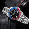 ADDIESDIVE Water Ghost Orologio Subacqueo di Lusso GMT Orologio al Quarzocon Calendario AD2050