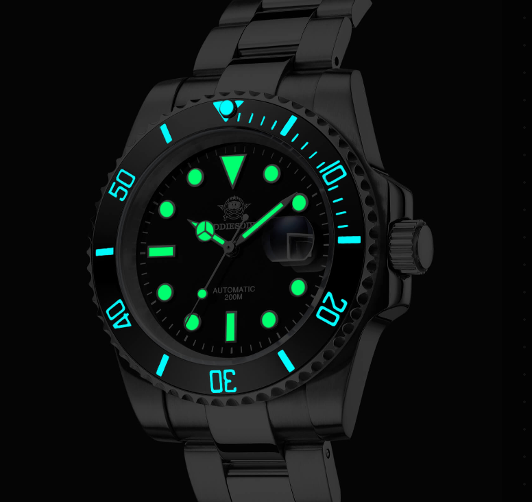 ADDIESDIVE Orologio subacqueo automatico da uomo, subacqueo 200 m, NH35A/8215 (H3AC)
