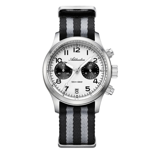 Orologio cronografo ADDIESDIVE 39mm VK64 AD2538 Bianco