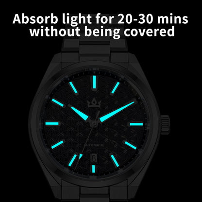 Orologio automatico di lusso AddiesKIN K014 da 40 mm con quadrante in rilievo tipo cammeo e movimento ST2130