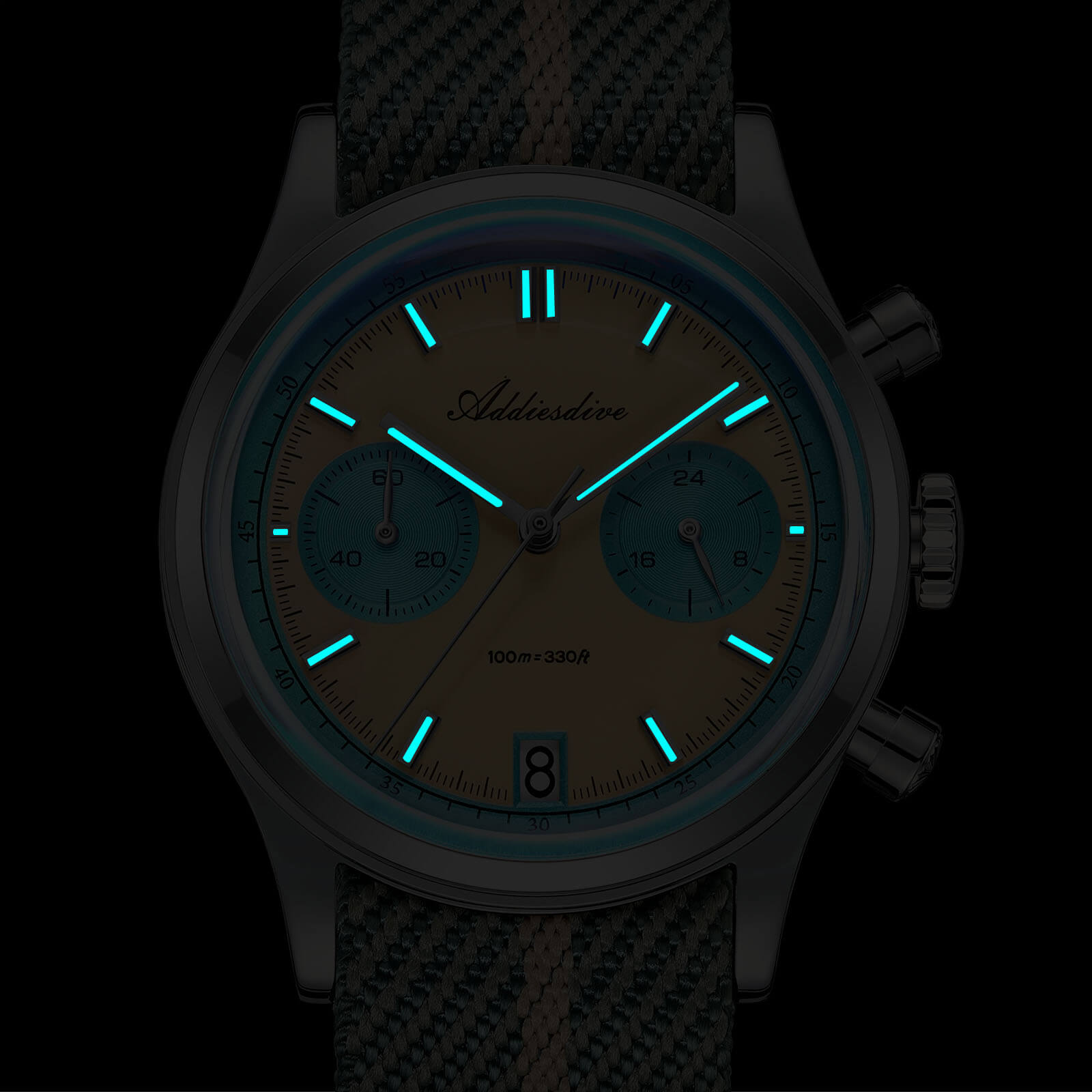 ★Saldi Anniversario★ADDIESDIVE 38mm Orologio cronografo VK64 AD2095