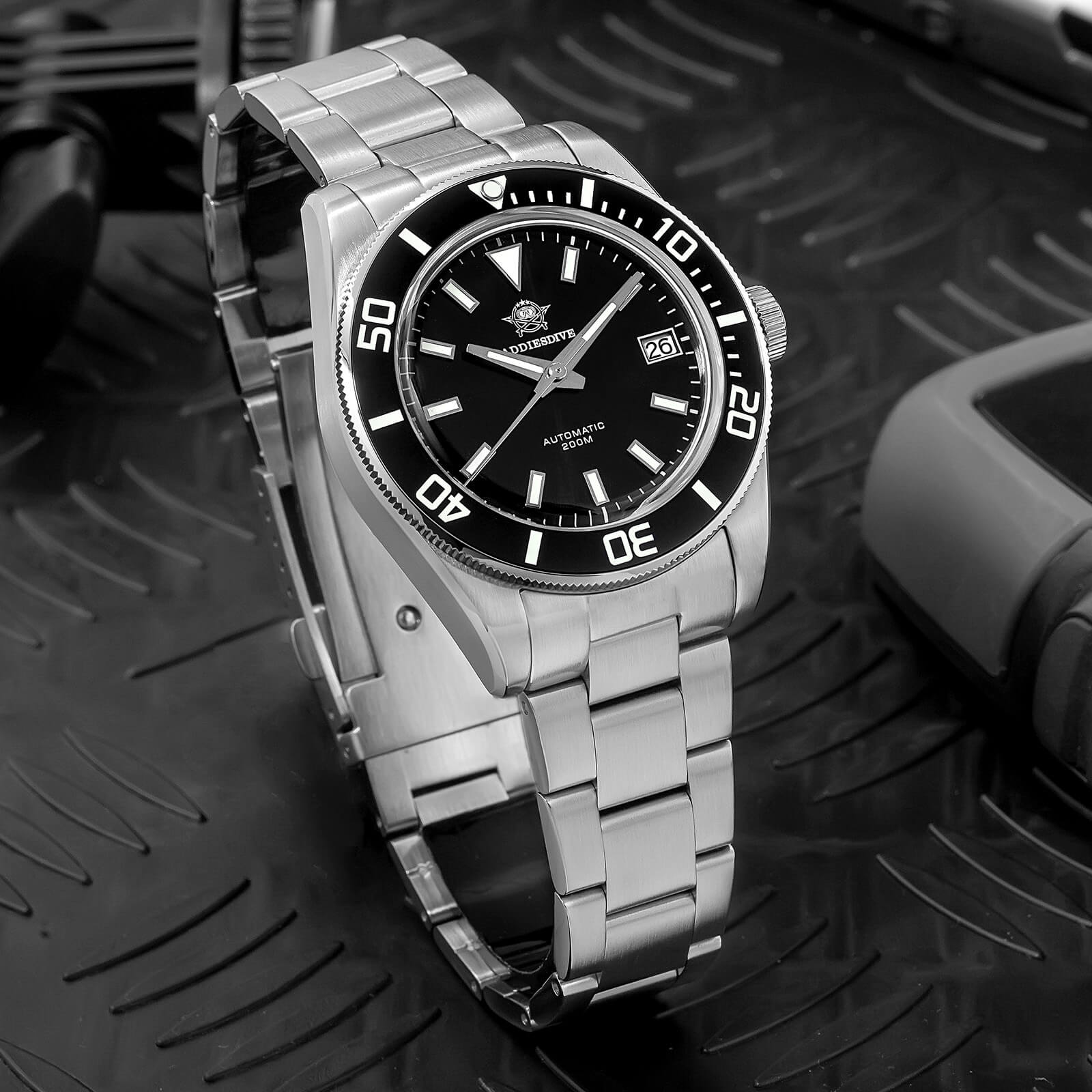 Addiesdive Orologio da Uomo Retro Sub 39mm NH35 AD2084