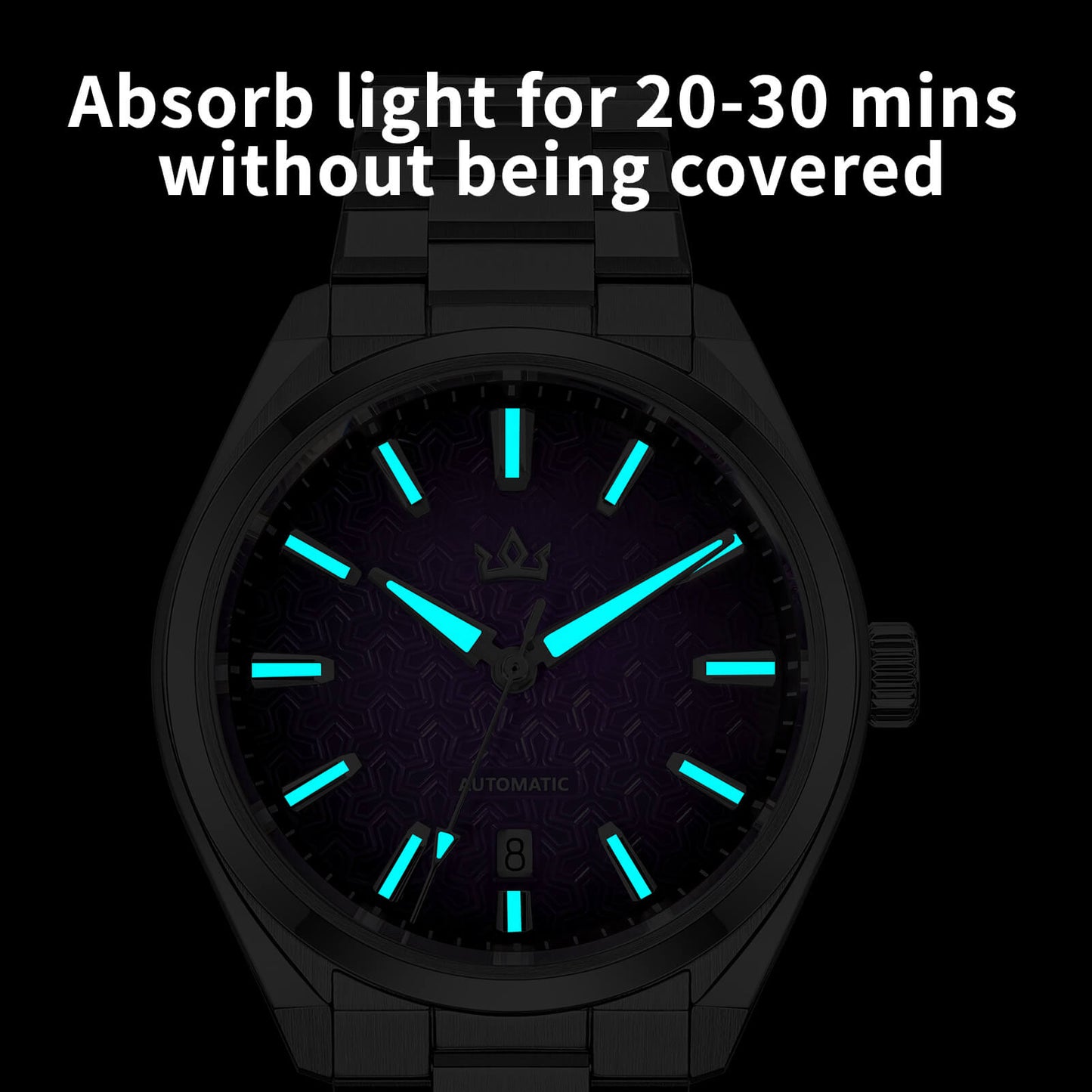 Orologio automatico di lusso AddiesKIN K014 da 40 mm con quadrante in rilievo tipo cammeo e movimento ST2130