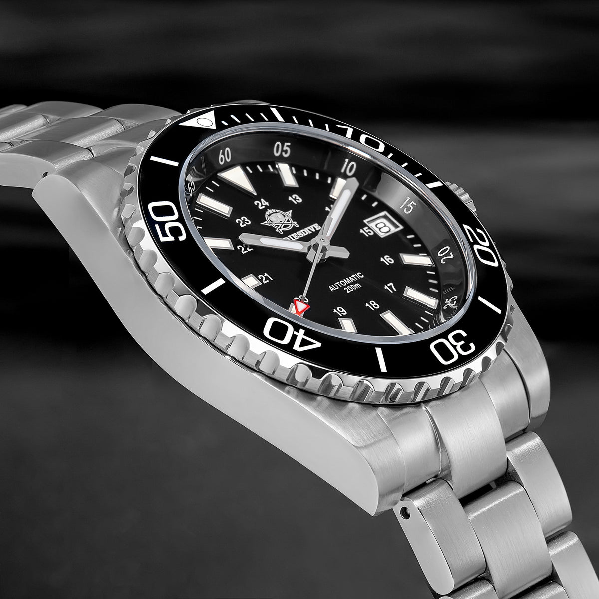 ★Saldi Anniversario★Orologio subacqueo automatico da uomo ADDIESDIVE con vetro zaffiro sintetico AD2504