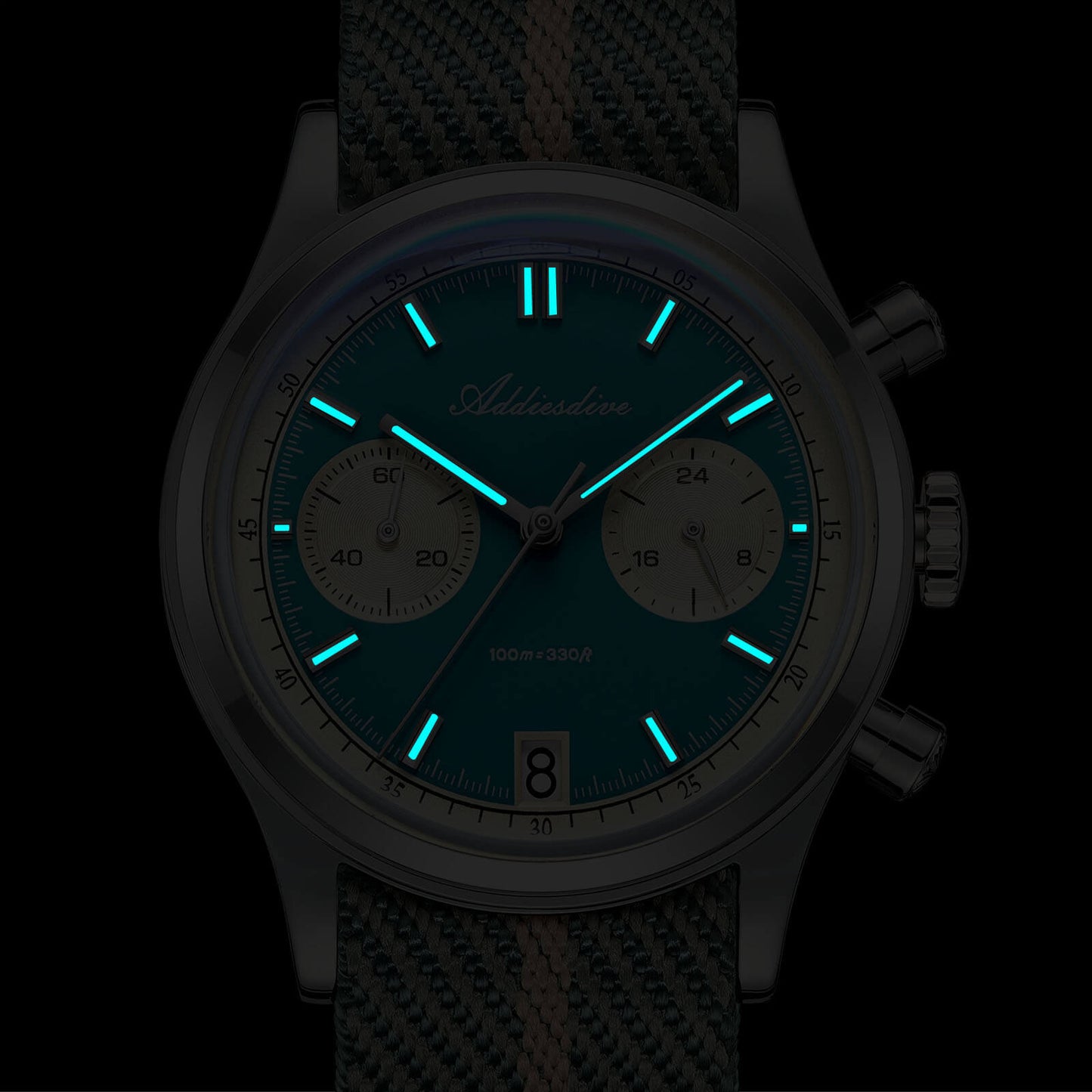 ★Saldi Anniversario★ADDIESDIVE 38mm Orologio cronografo VK64 AD2095