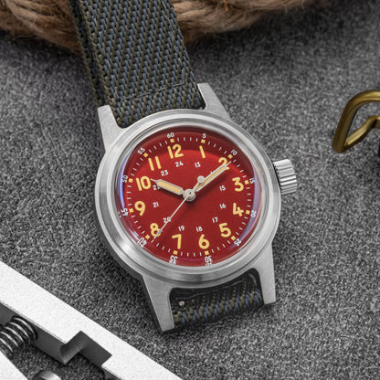 ★Magazzino Italia★ADDIESDIVE Orologio meccanico vintage 36mm AD2076