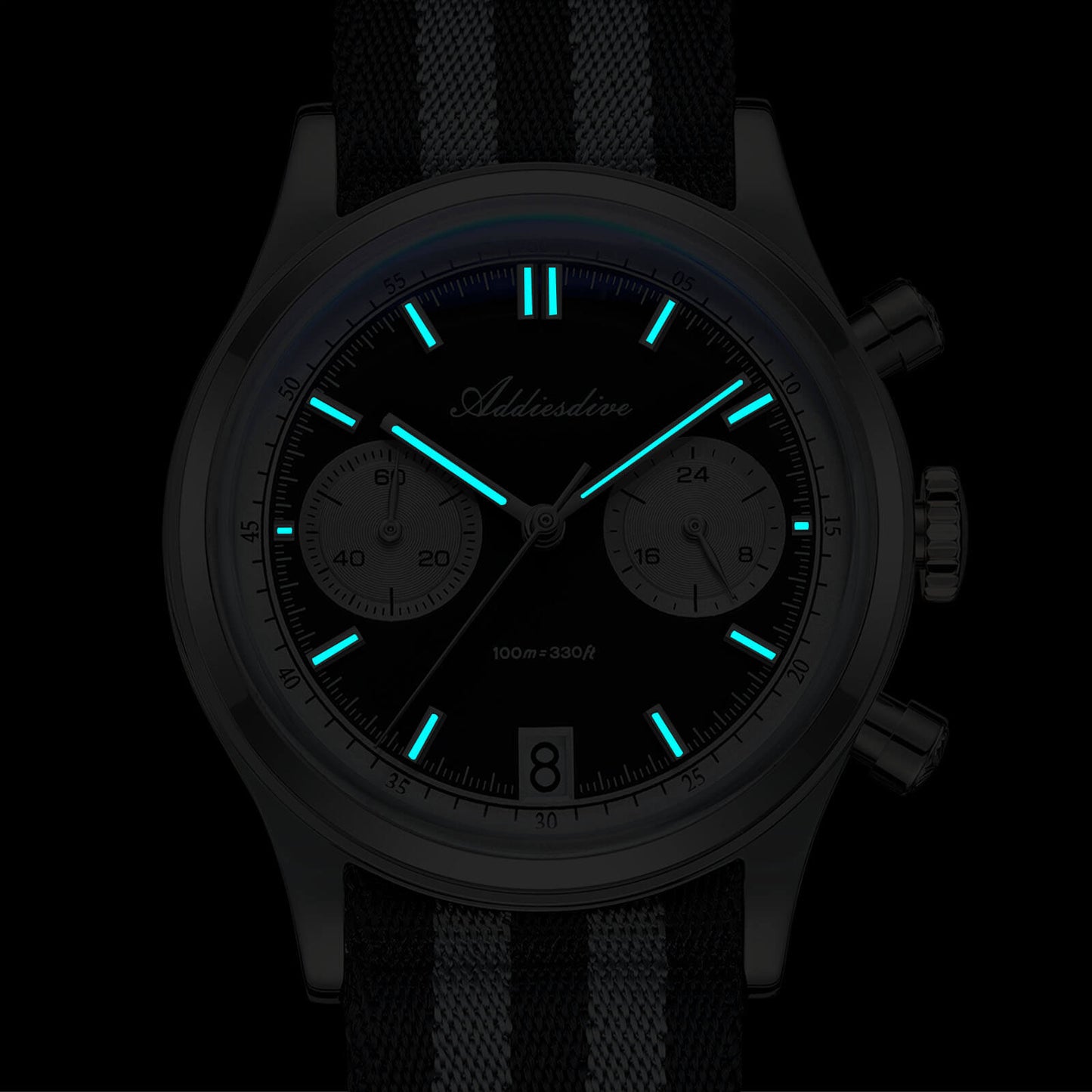 ★Saldi Anniversario★ADDIESDIVE 38mm Orologio cronografo VK64 AD2095