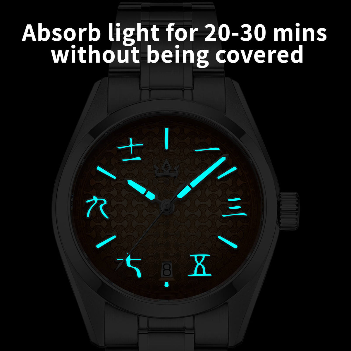 🔥SALDI D'AUTUNNO 🔥 Orologio automatico AddiesKIN K011 da 38 mm con quadrante a motivo "lingotto" e movimento 9015