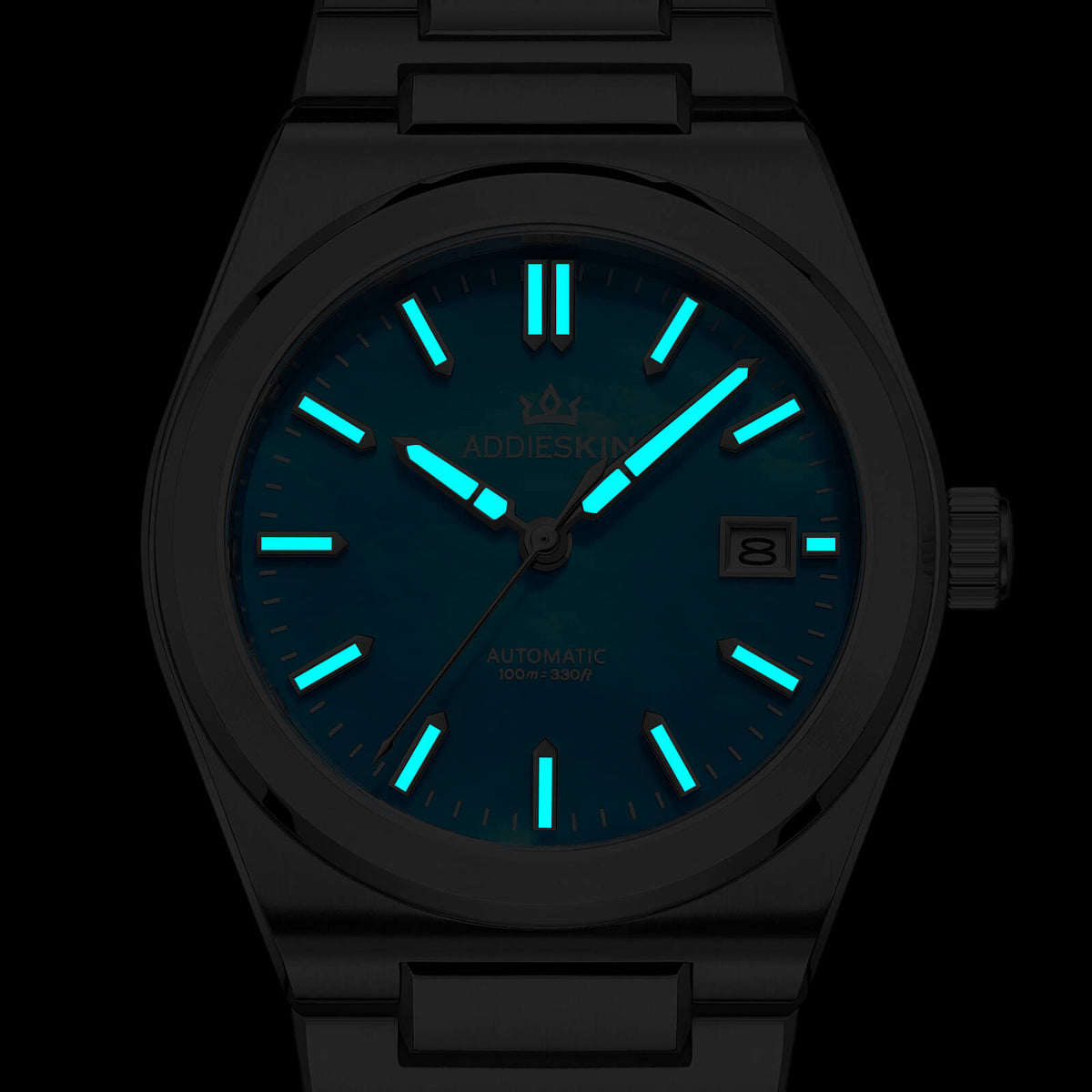 Orologio da uomo AddiesKIN K008 con quadrante in madreperla da 39 mm e movimento Miyota 9015.