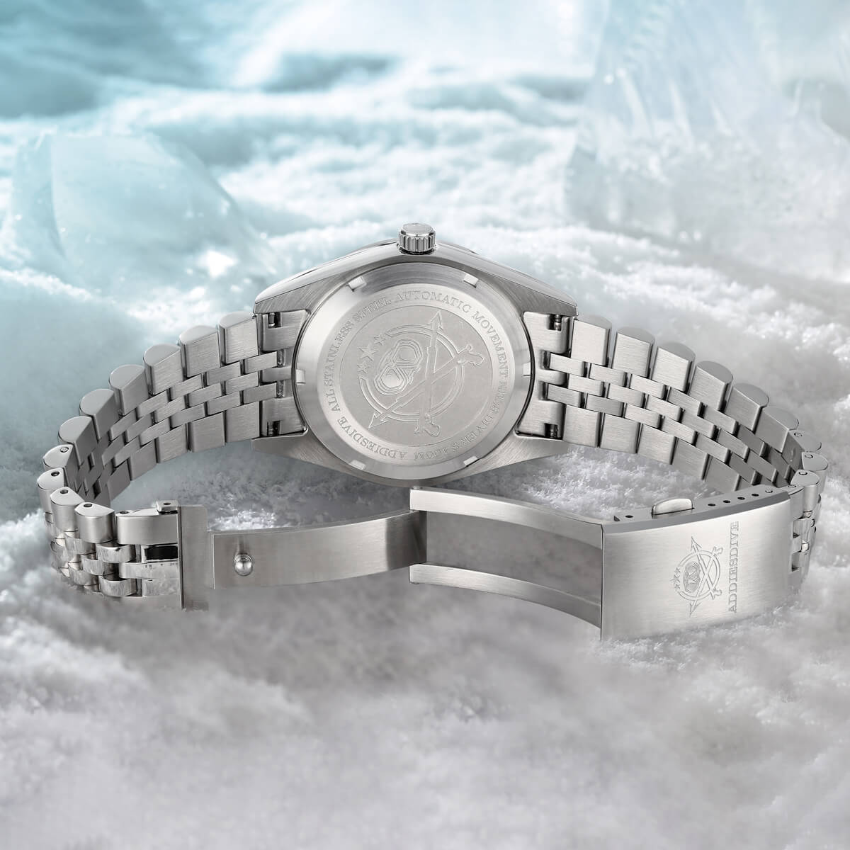 Addiesdive 39mm Orologio Automatico con Quadrante 3D Sea of Clouds AD2041