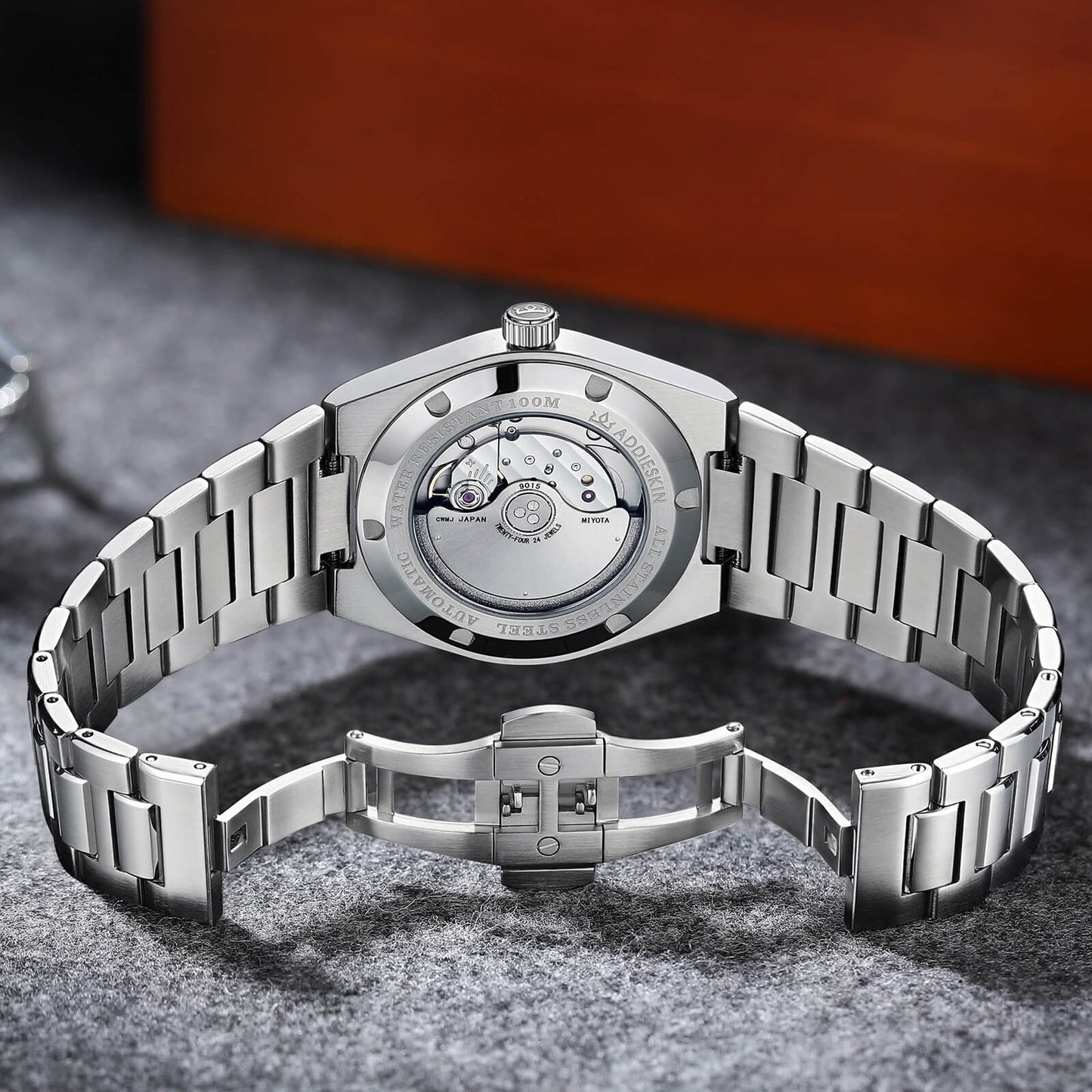 Orologio da uomo ADDIESKIN K004 "Waffle Elegance" automatico 9015