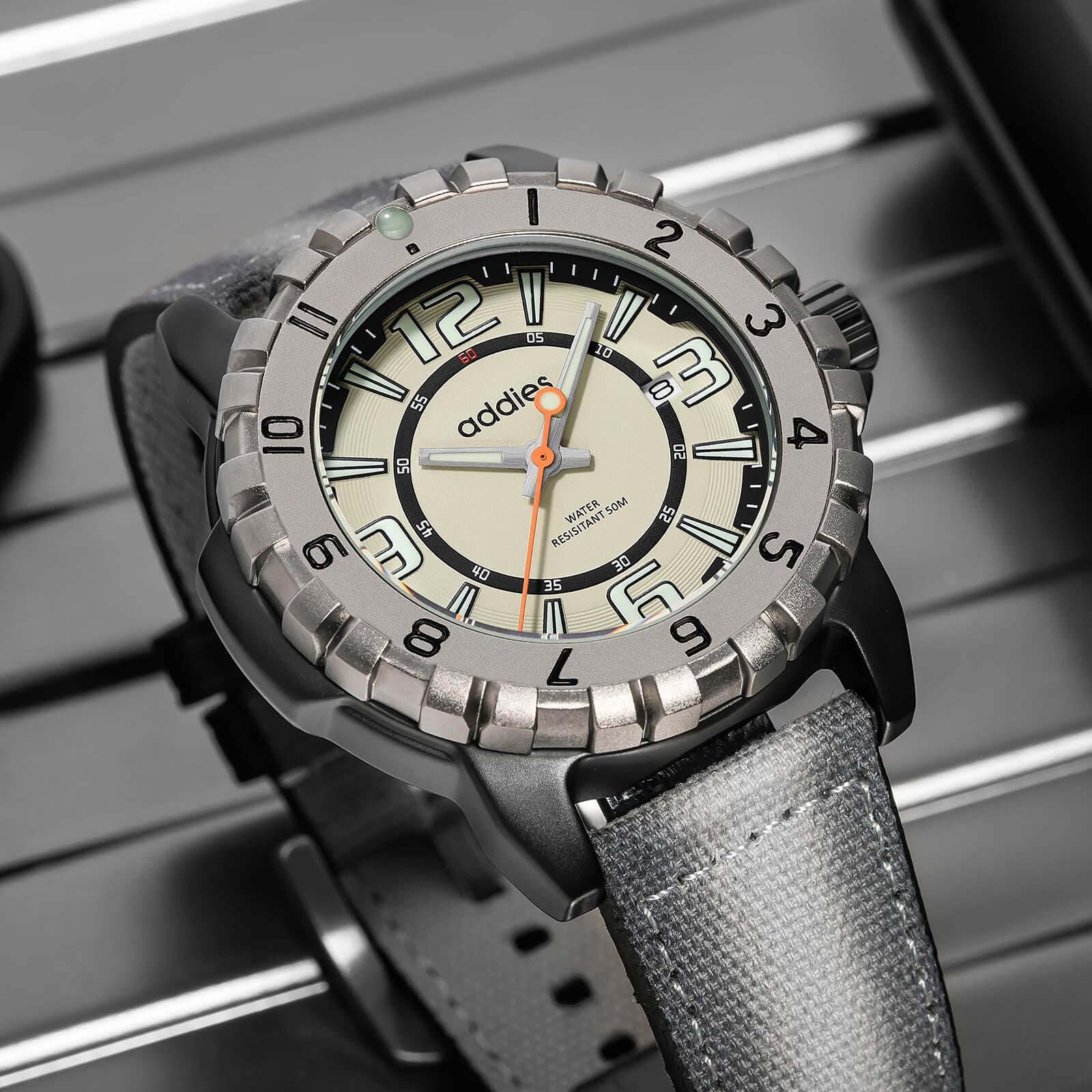 ADDIES Orologio Sportivo al Quarzo MY-057, Impermeabile Fino a 50 m