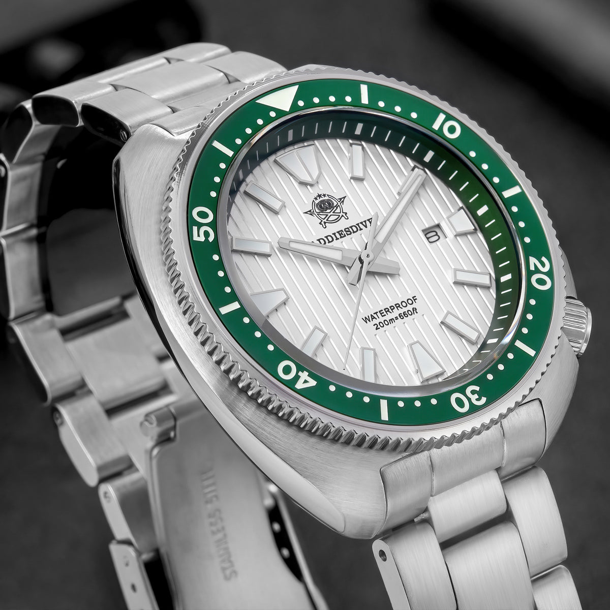 ★Offerta speciale★ Orologio subacqueo al quarzo da uomo Addiesdive Turtle 41 mm AD2507