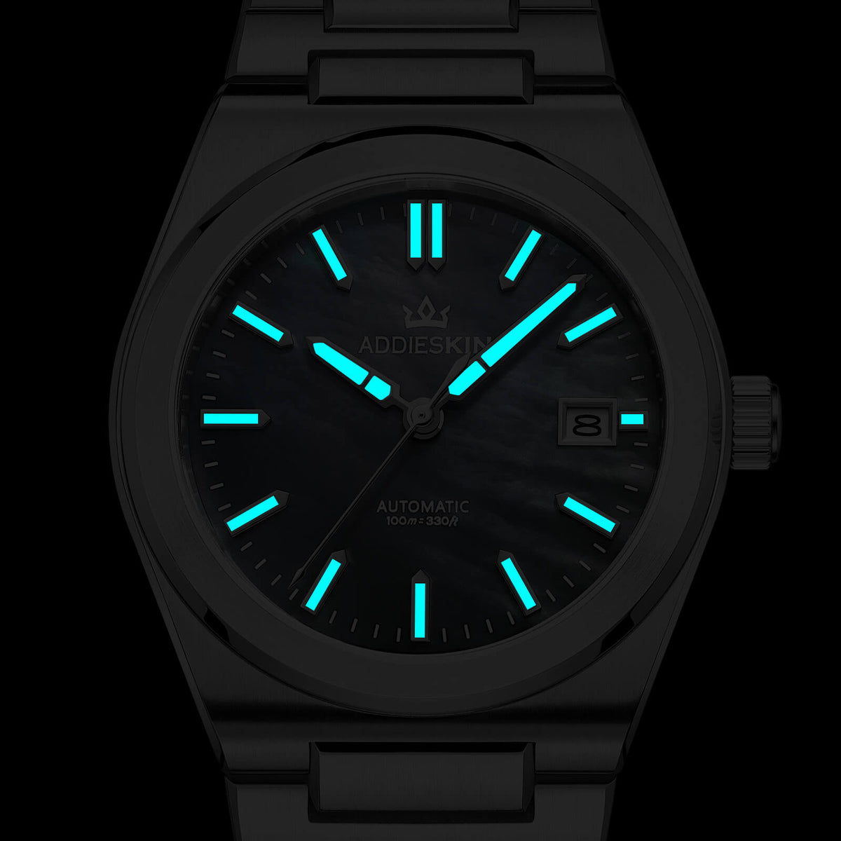 Orologio da uomo AddiesKIN K008 con quadrante in madreperla da 39 mm e movimento Miyota 9015.
