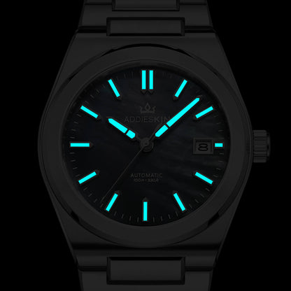 Orologio da uomo AddiesKIN K008 con quadrante in madreperla da 39 mm e movimento Miyota 9015.