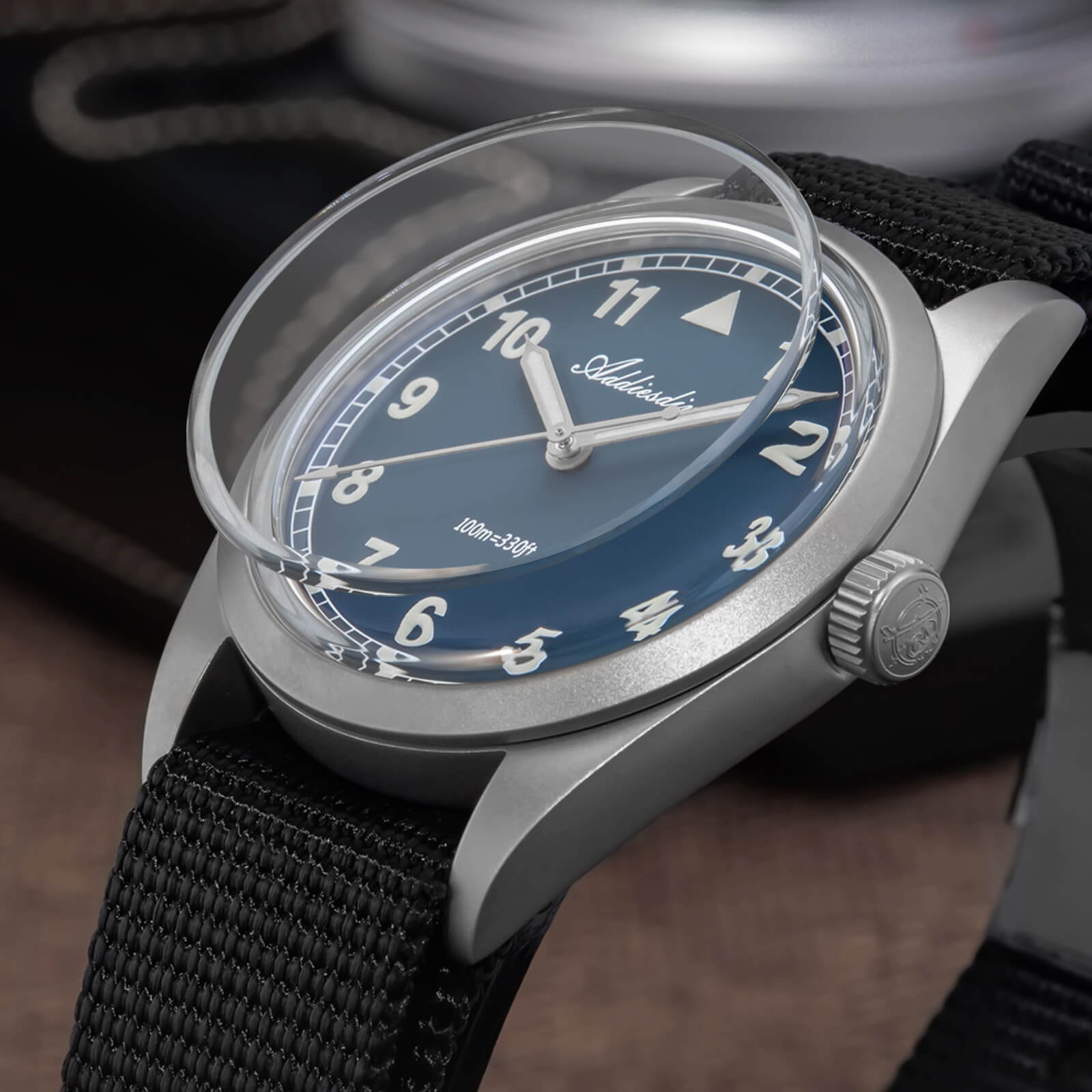 ADDIESDIVE 37mm VH31 Retro Pilot Field Watch AD2079