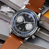 ADDIESDIVE Panda BB Cronografo Retro Orologio da uomo 38mm Orologio al Quarzo, AD2037