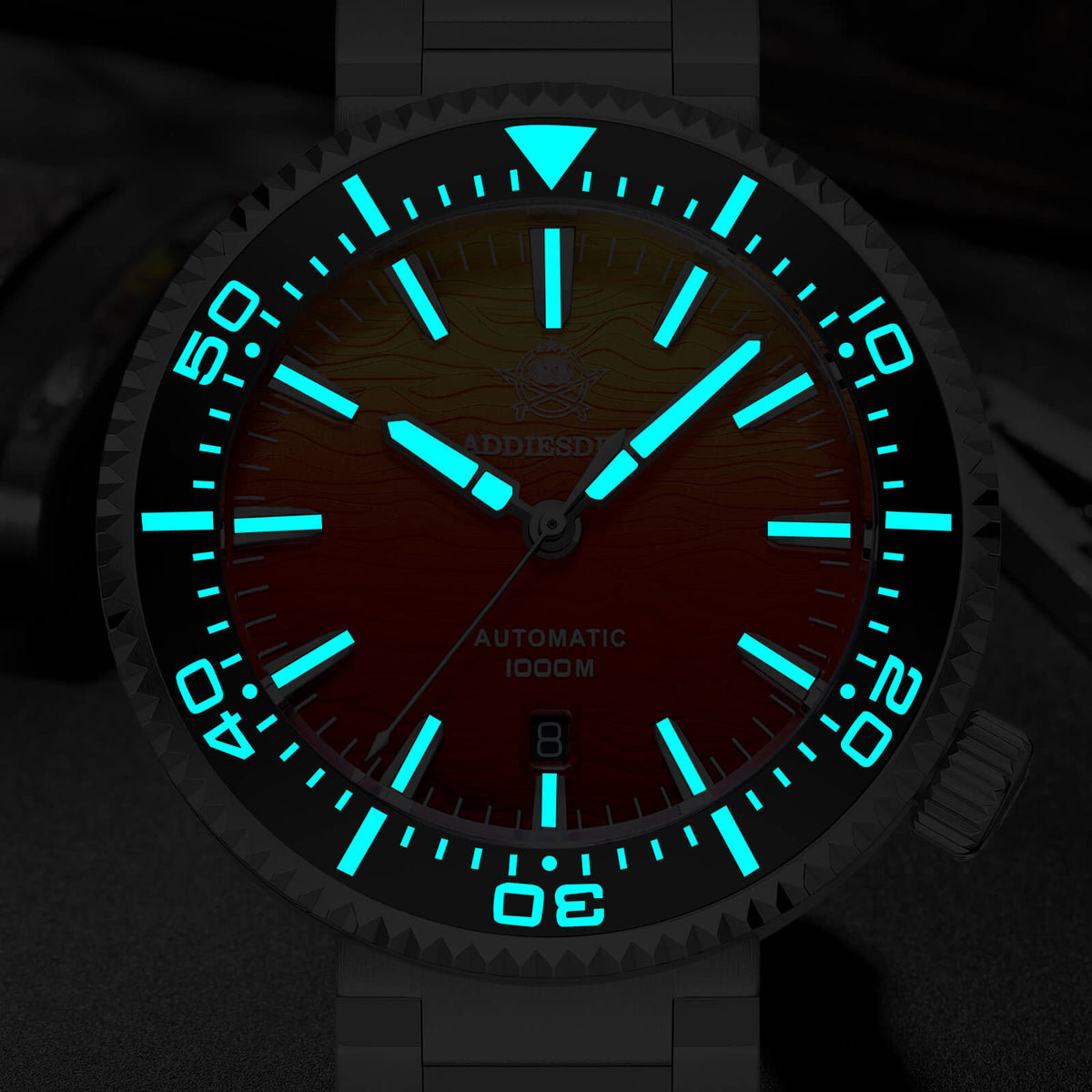 ★Saldi Anniversario★Orologio subacqueo Addiesdive da 46 mm in stile hockey, movimento automatico giapponese AD2526