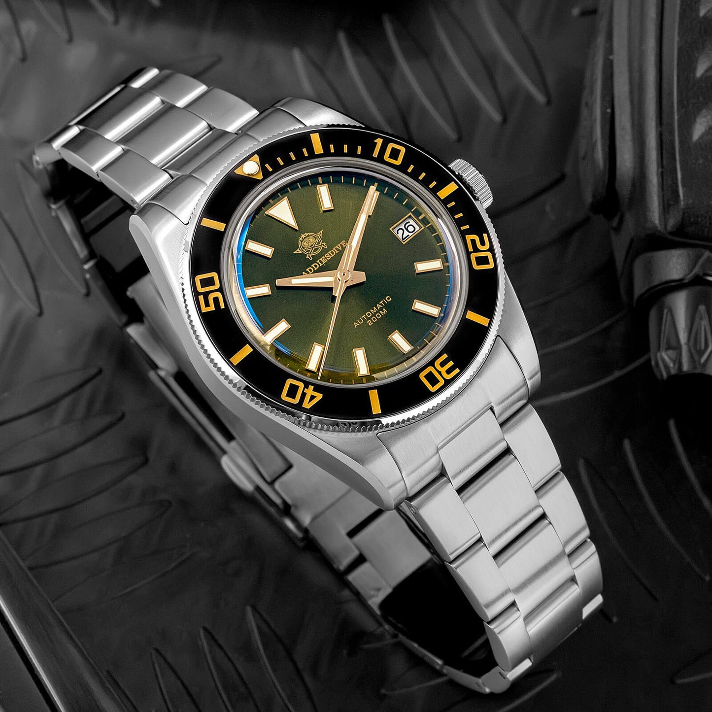 Addiesdive Orologio da Uomo Retro Sub 39mm NH35 AD2084