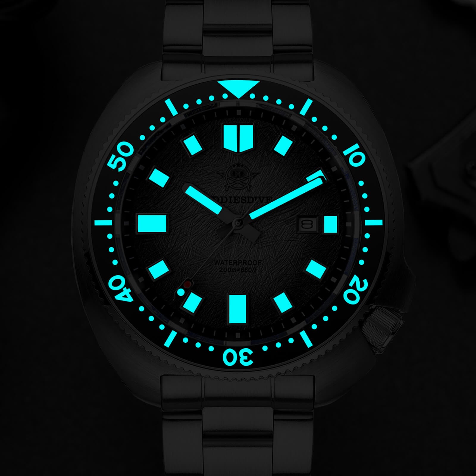 ★Saldi Anniversario★Addiesdive Turtle Orologio subacqueo al quarzo da uomo con cristallo di zaffiro AD2511