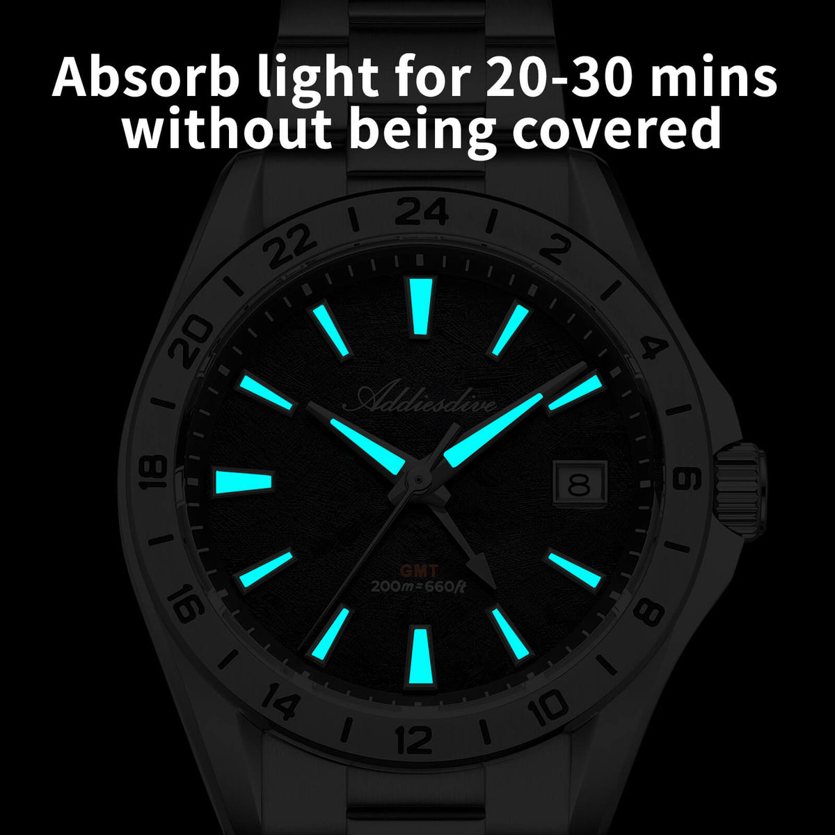 🔥SALDI D'AUTUNNO 🔥 ADDIESDIVE Orologio GMT al quarzo da 38 mm con movimento RONDA 515 (AD2548)