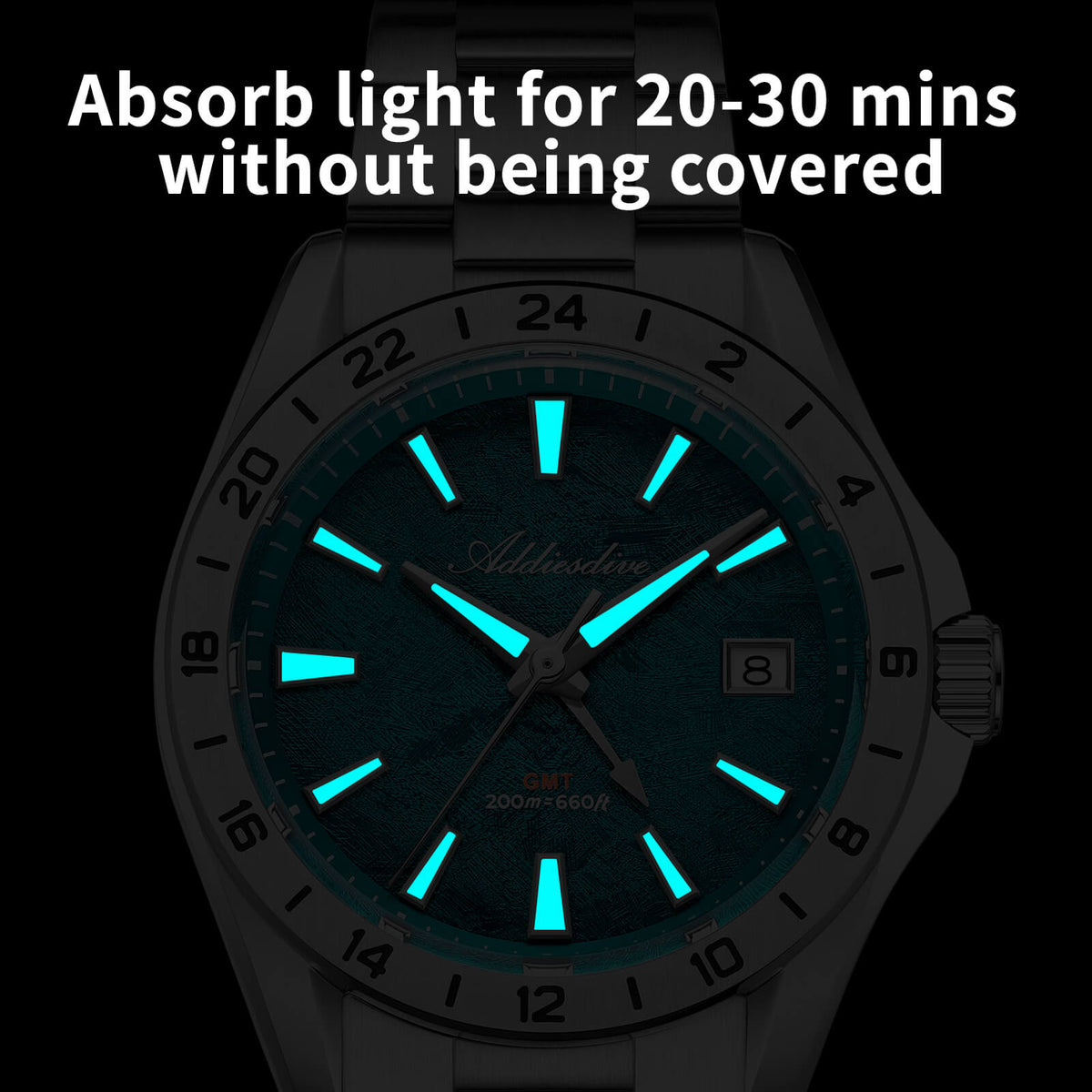 🔥SALDI D'AUTUNNO 🔥 ADDIESDIVE Orologio GMT al quarzo da 38 mm con movimento RONDA 515 (AD2548)