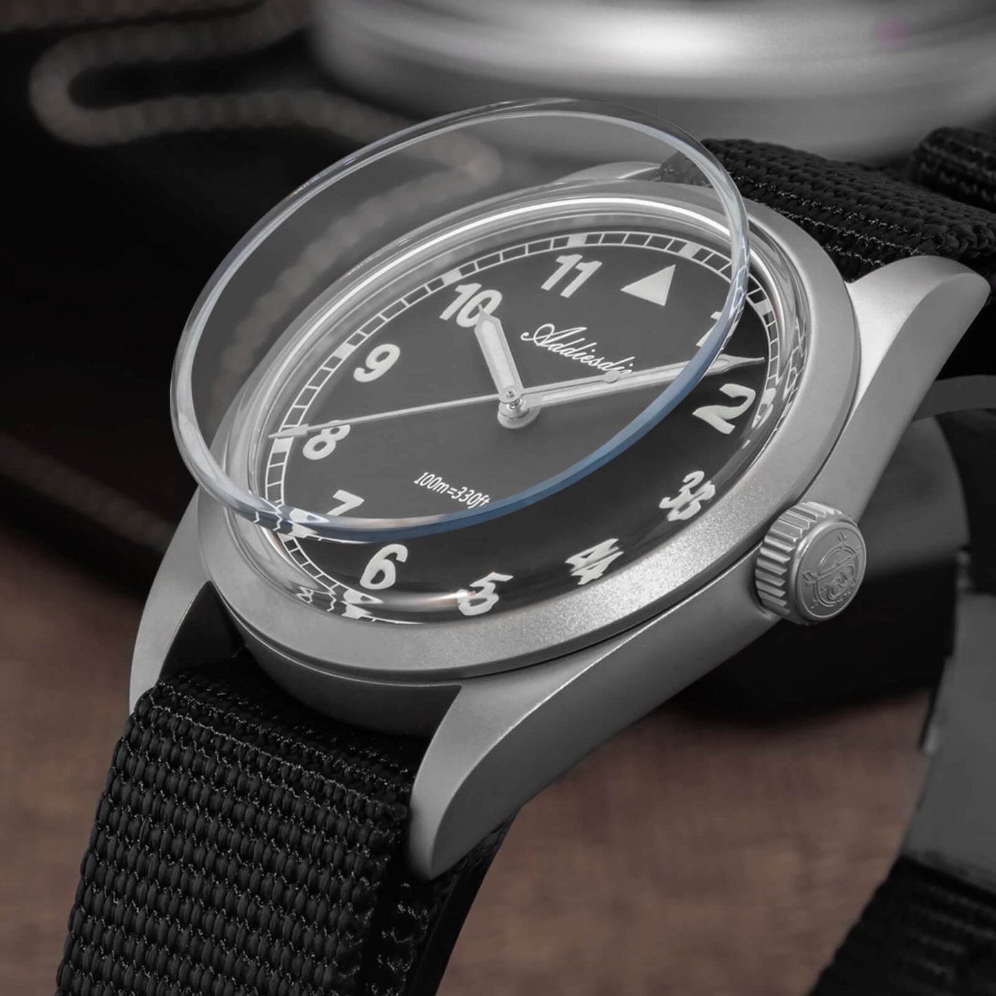 ADDIESDIVE 37mm VH31 Retro Pilot Field Watch AD2079