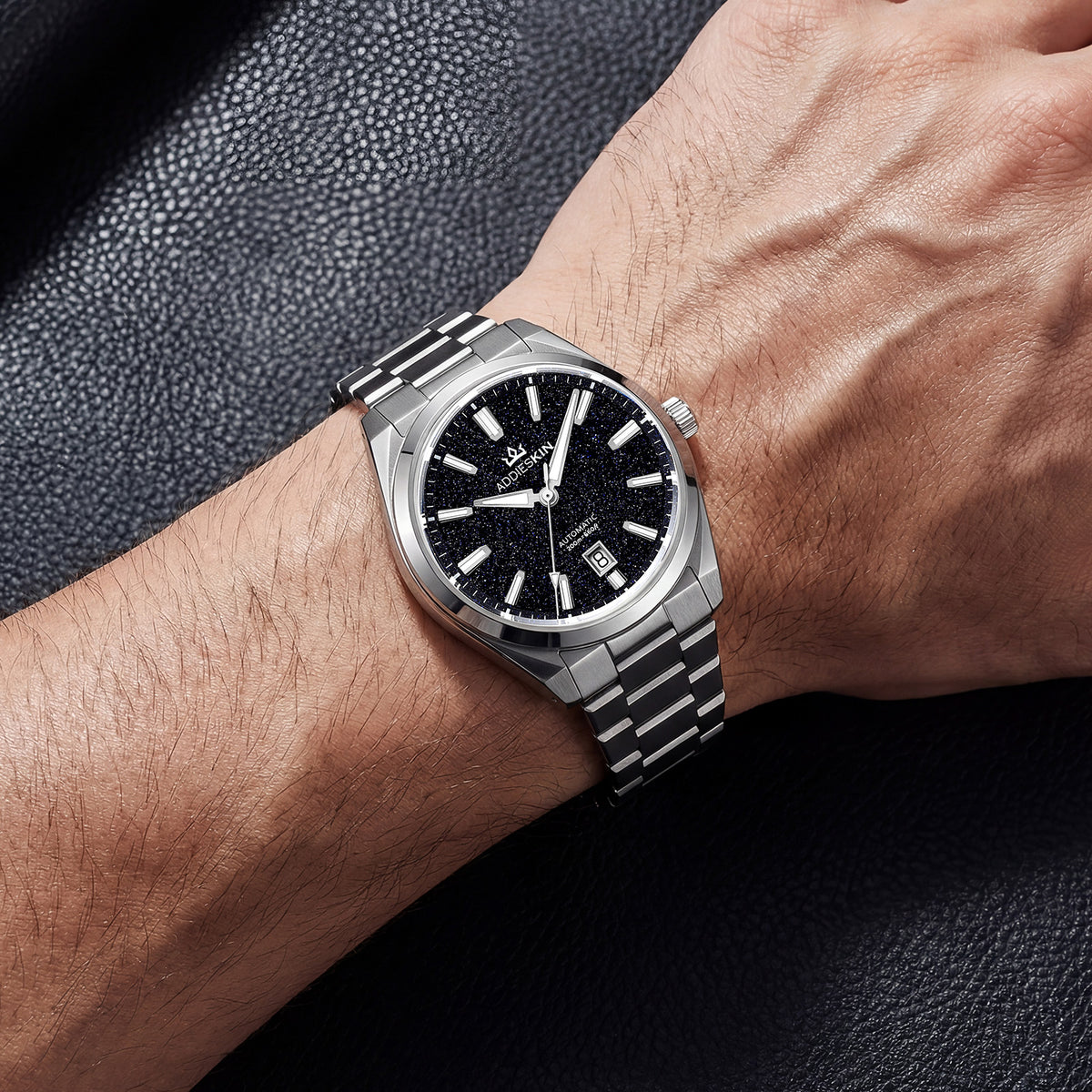 🔥SALDI D'AUTUNNO 🔥 Orologio automatico di lusso AddiesKIN K010 da 40 mm con quadrante in pietra naturale e movimento Miyota 9015