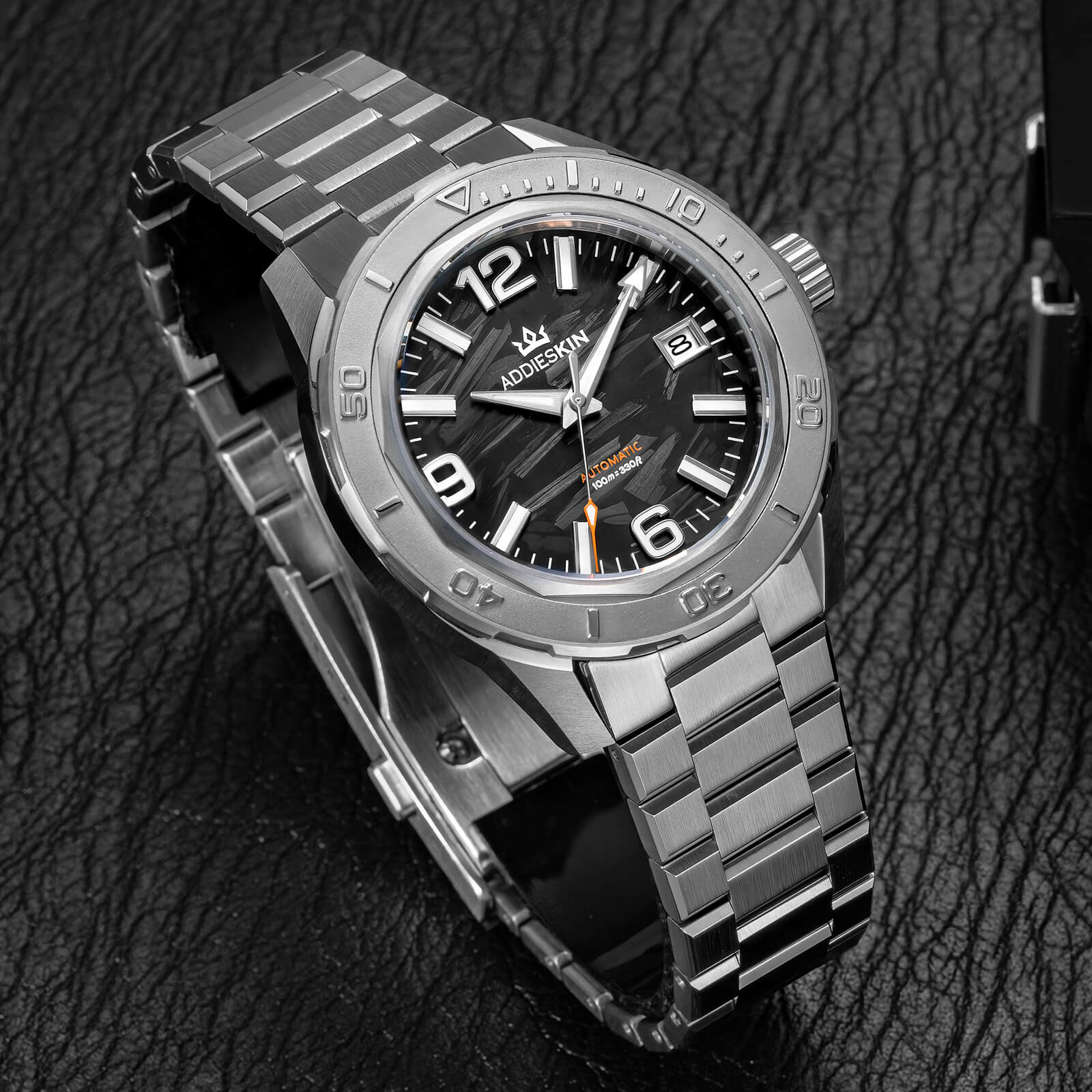 Orologio da uomo automatico AddiesKIN K007 “Carbon Luxe” con movimento 9015